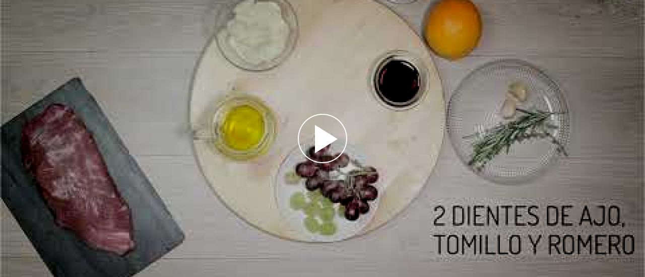 Embedded thumbnail for Presa macerada a la soja con requesón y uvas